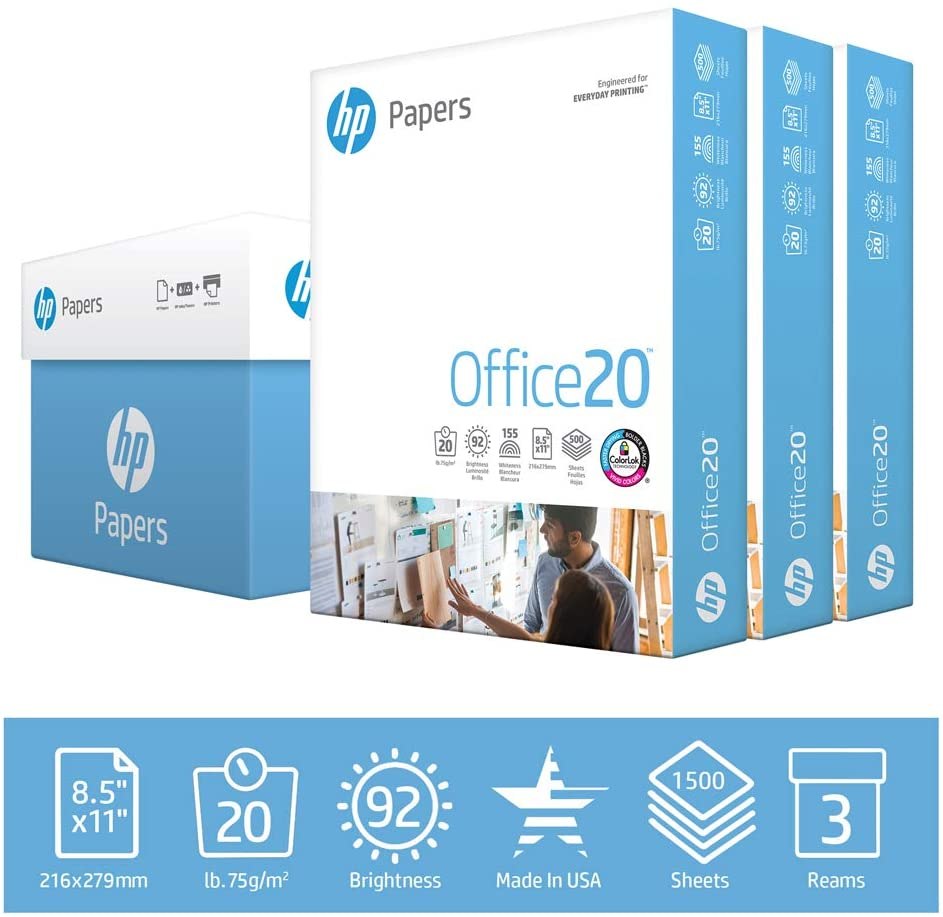HP Everyday Papers Office Printer Paper