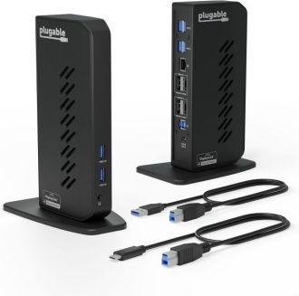 Plugable USB 3.0 and USB-C Dual 4K Display Docking Station