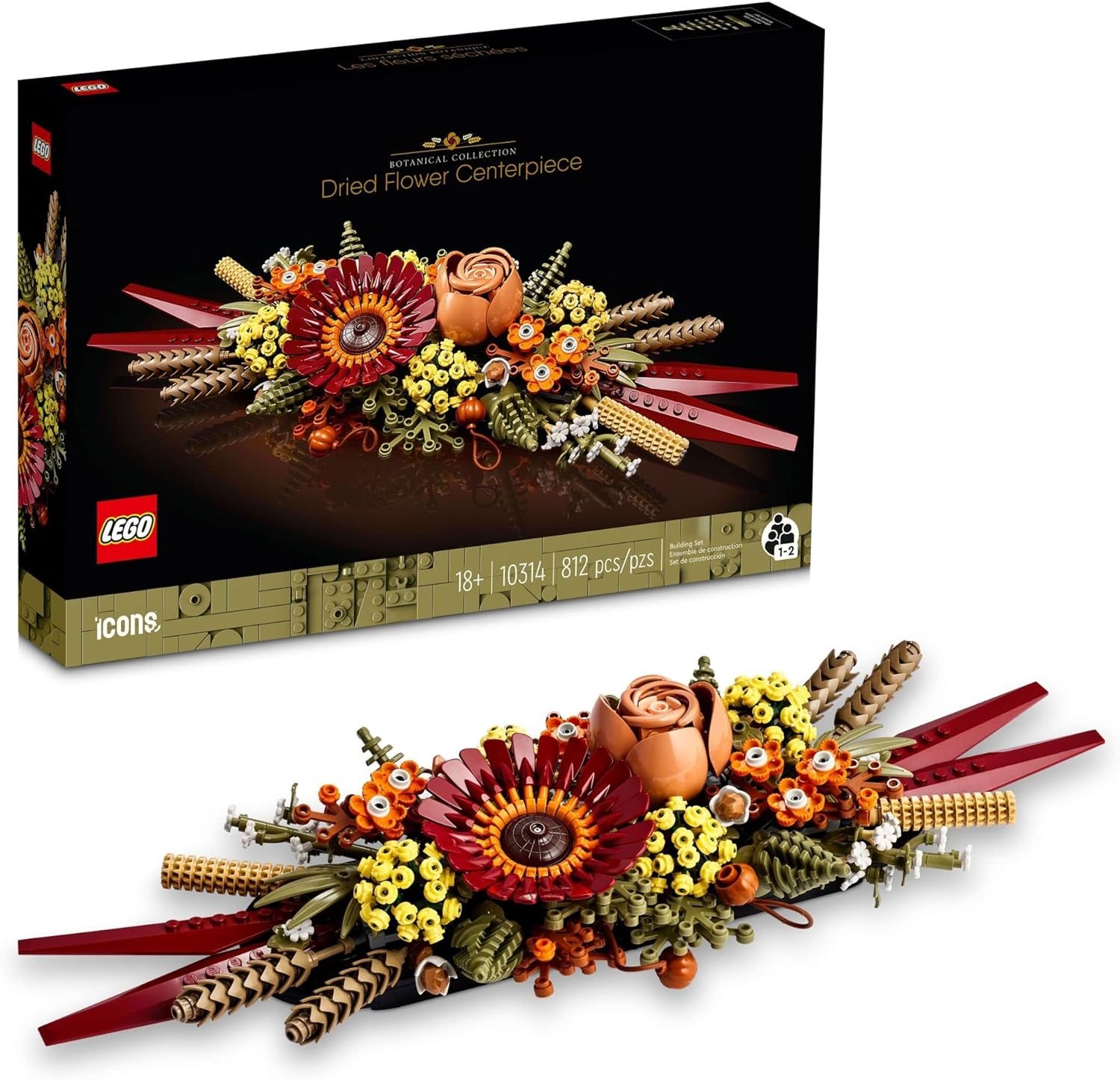 LEGO Icons Dried Flower Centerpiece Building Set