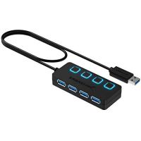 Sabrent 4-Port USB 3.0 Hub with Individual Power Switches and LEDs